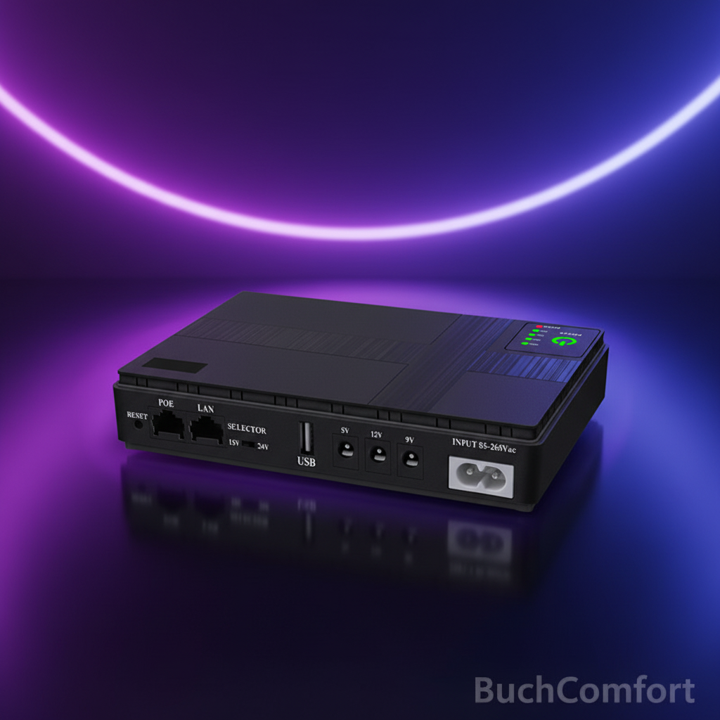 Black Mini UPS - Premium View