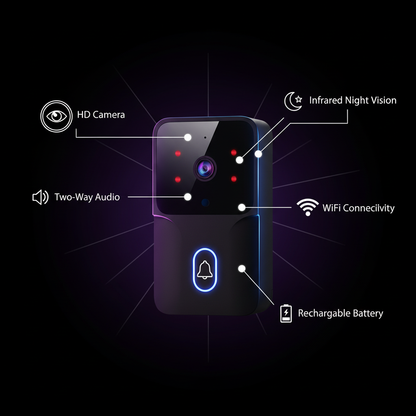 Video doorbell features - accurate proportions